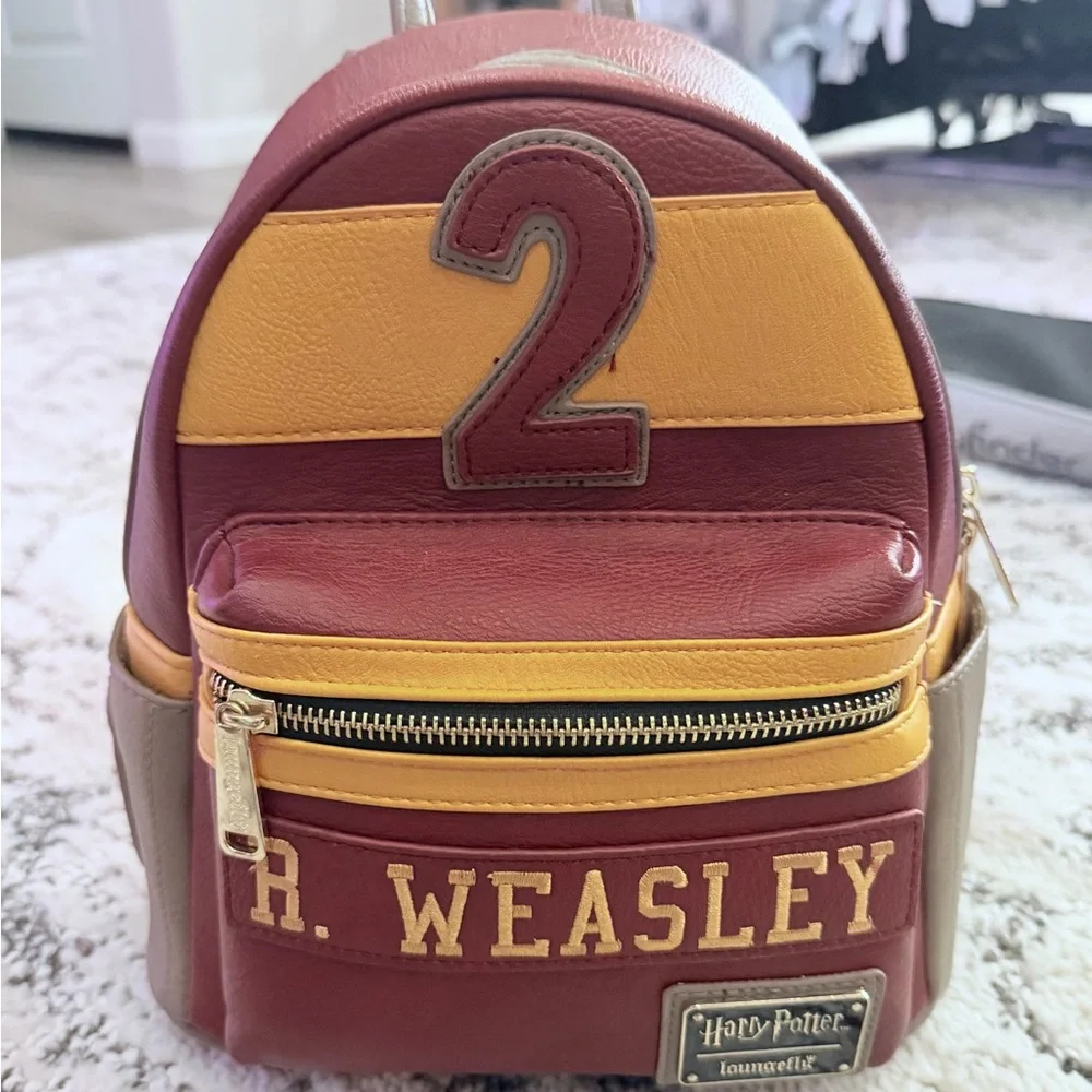 Loungefly Harry Potter R. Weasley Striped Mini Backpack - Picture 1 of 4